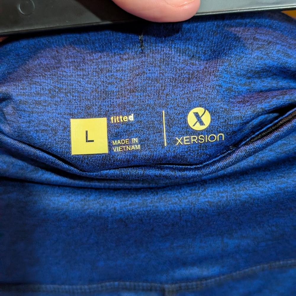 Xersion Blue and Black Fitted Leggings XL - Picture 4 of 5